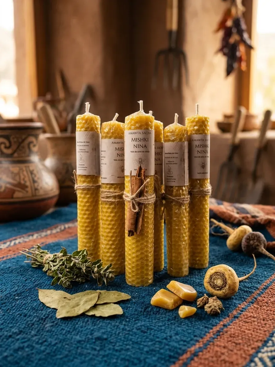 Vela de cera de abeja