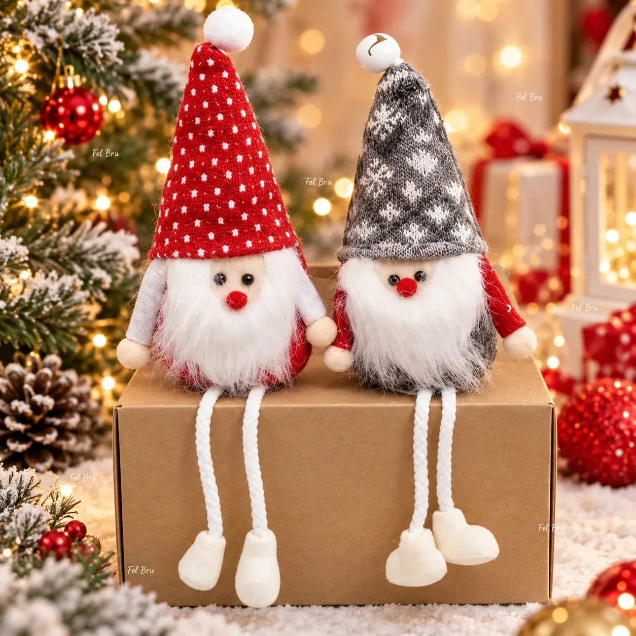 A461 🎅🏻*PASCUERO CON PIERNAS DE CUERDA Y ZAPATOS*  📍 SURTIDOS