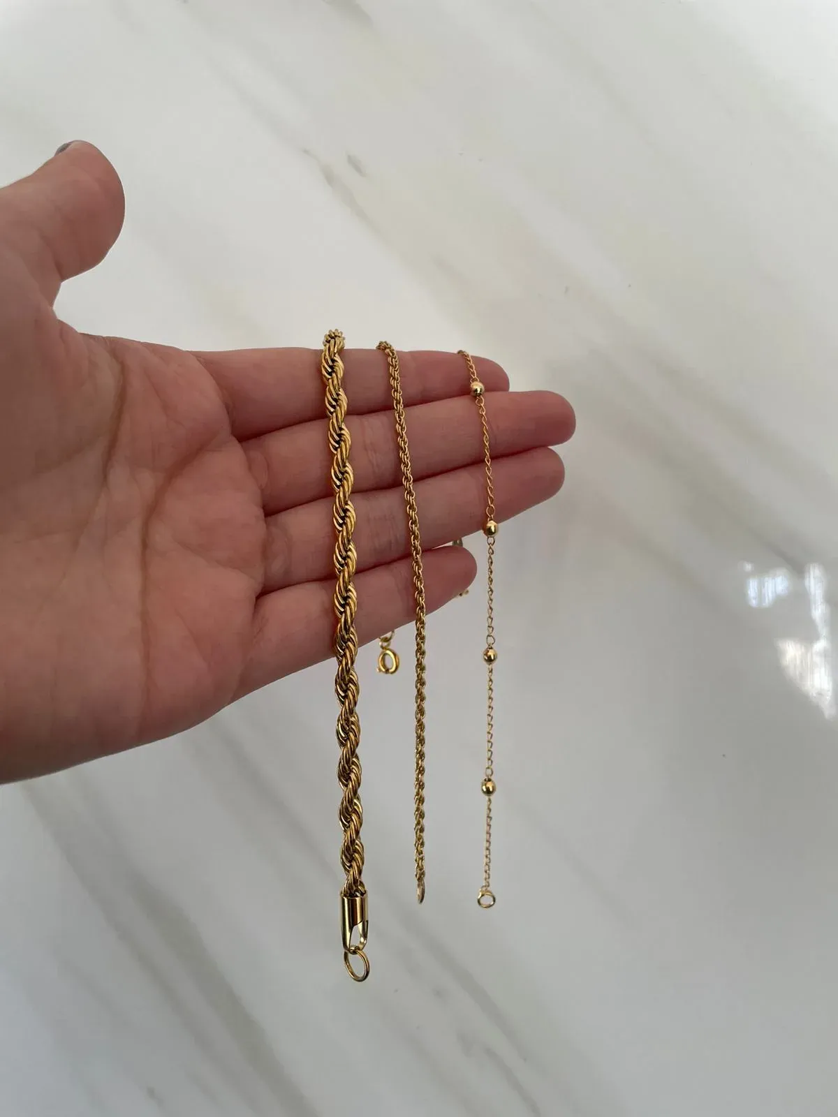 Pulseras enchapadas