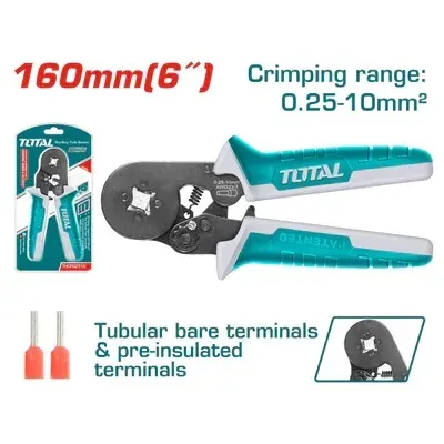 CRIMPADORA PARA TERMINALES TUBULARES TOTAL 0.25-10MM²