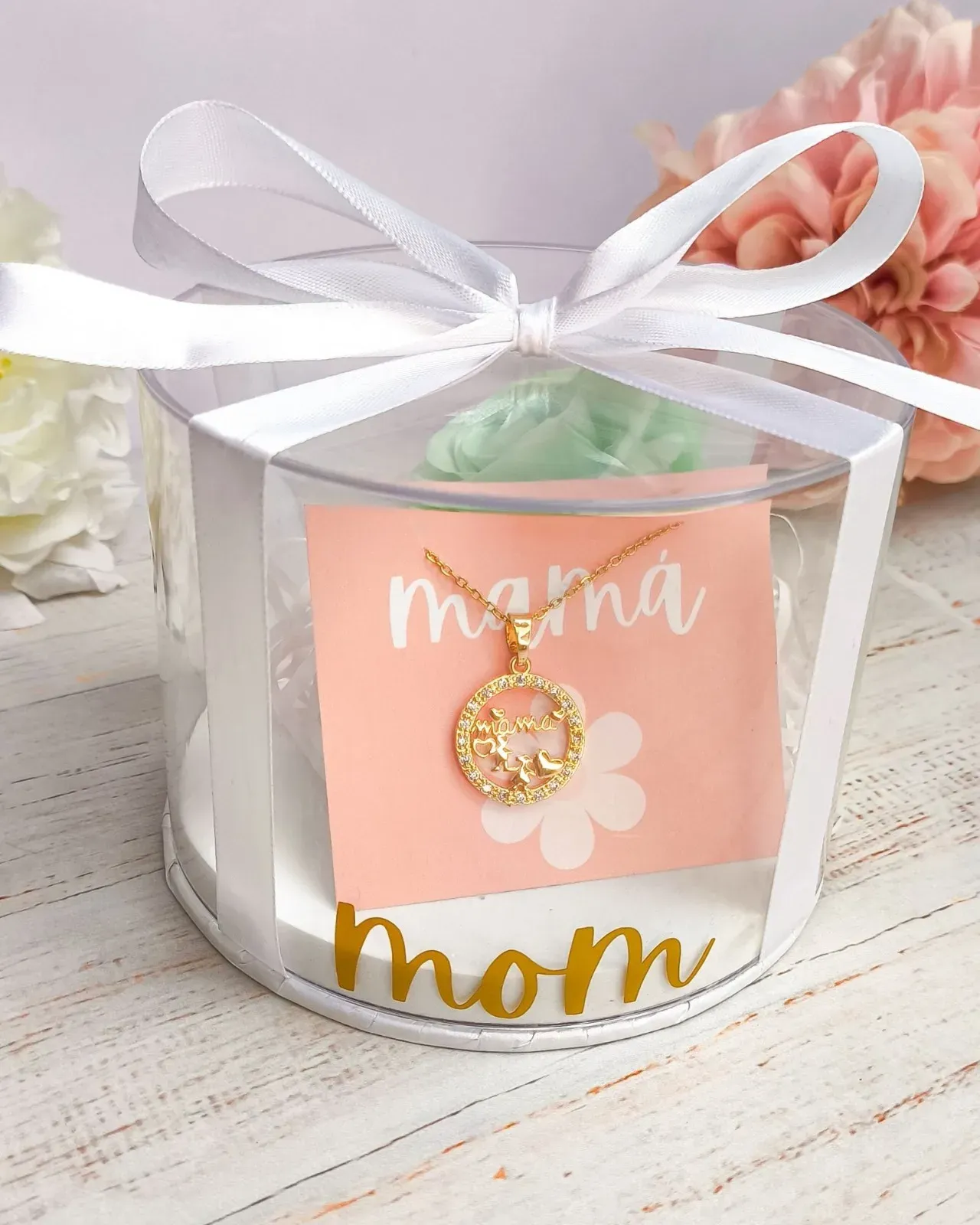 Brillo eterno - Cadena mamá + cajita rosa eterna - Image 2