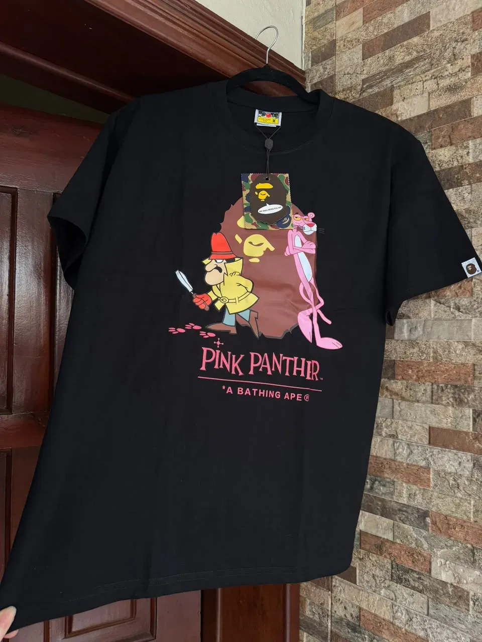 T-shirt bape pink panther