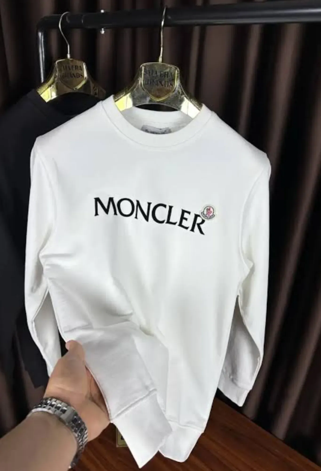 Sudadera de cuello redondo- Moncler