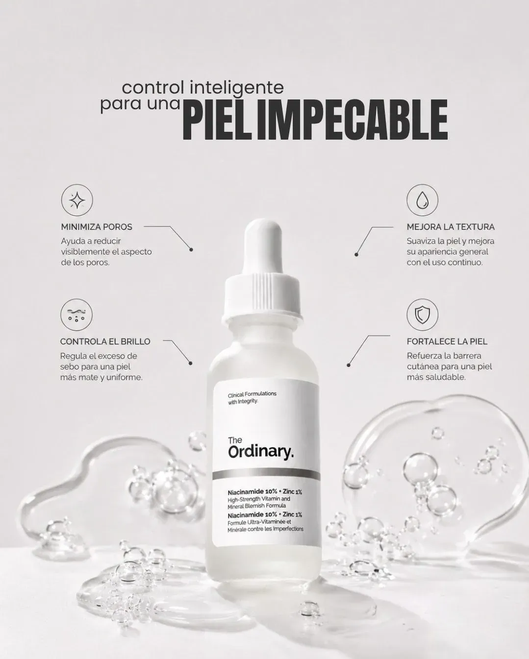 The Ordinary Sérum Niacinamida 10% + Zinc 1% - 30ml. - Image 2