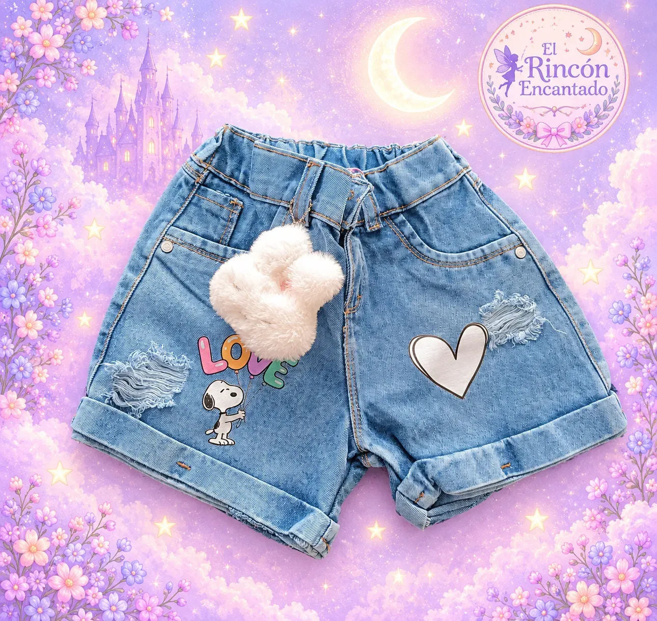 Shorts en jean para niña