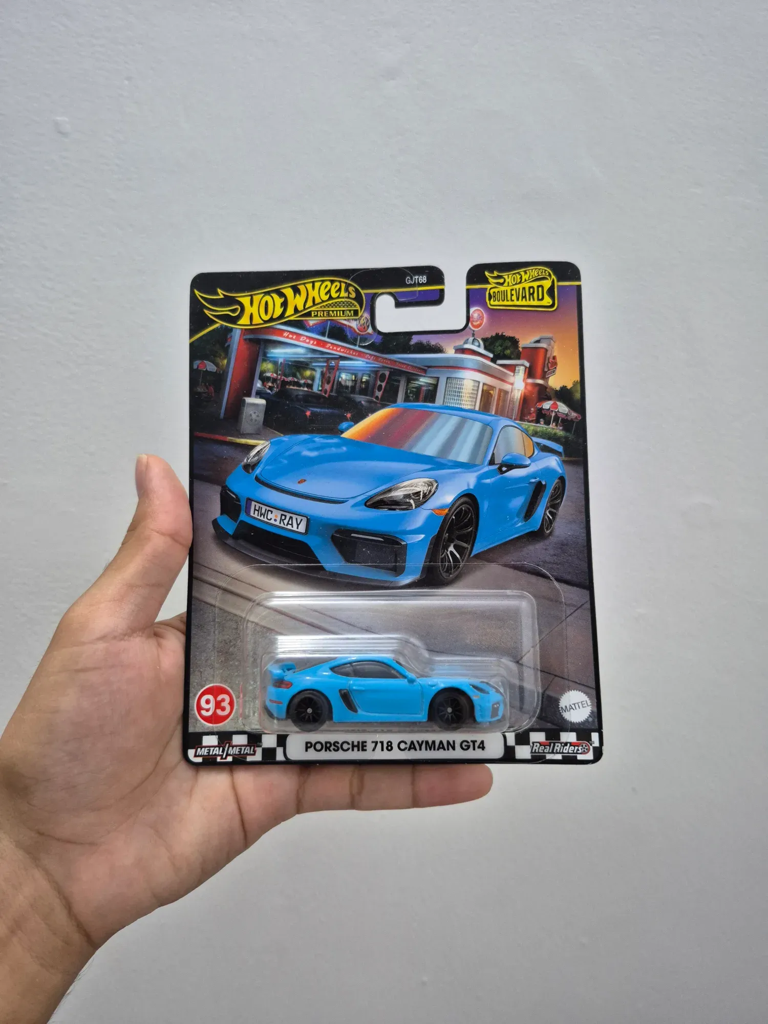 Porsche 718 cayman GT4 [2024 hot wheels premium Boulevard mix 1]