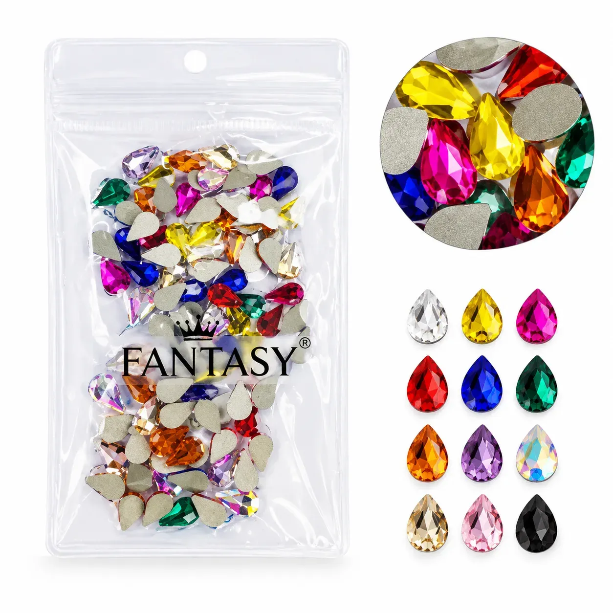 CRISTAL GOTA MIX COLOR FANTASY NAILS - Image 2