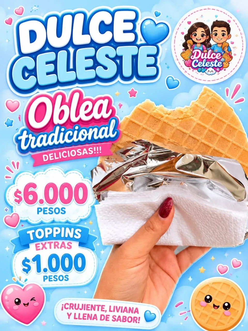 Oblea tradicional