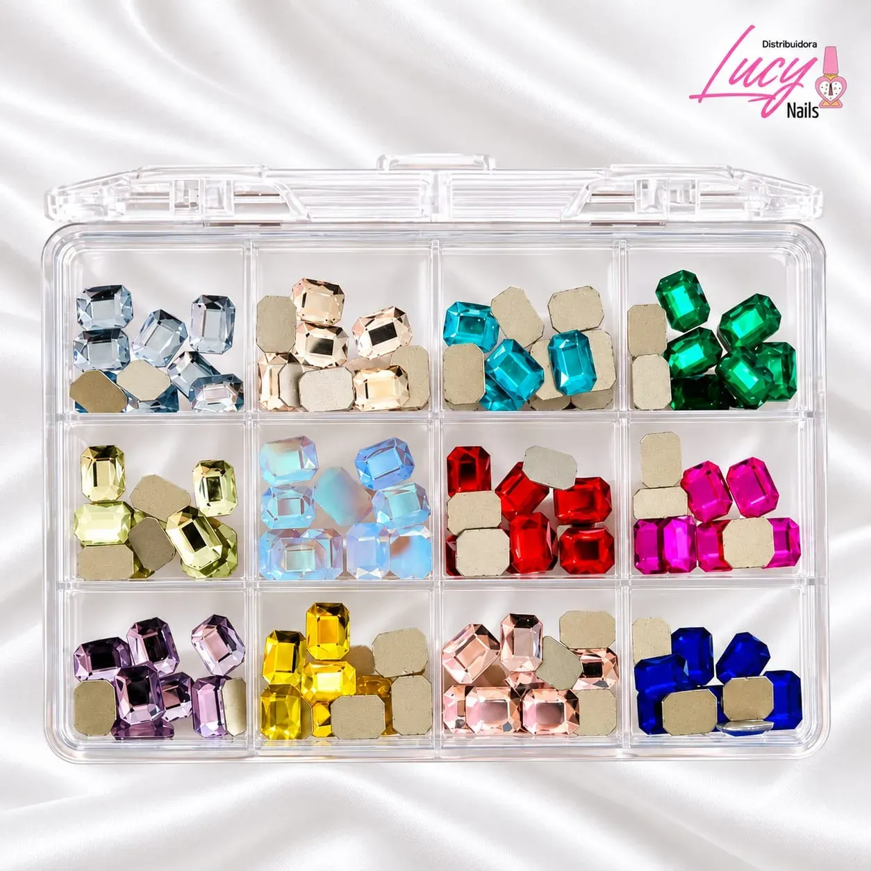 CAJA CRISTAL RECTANGULAR LUCY NAILS