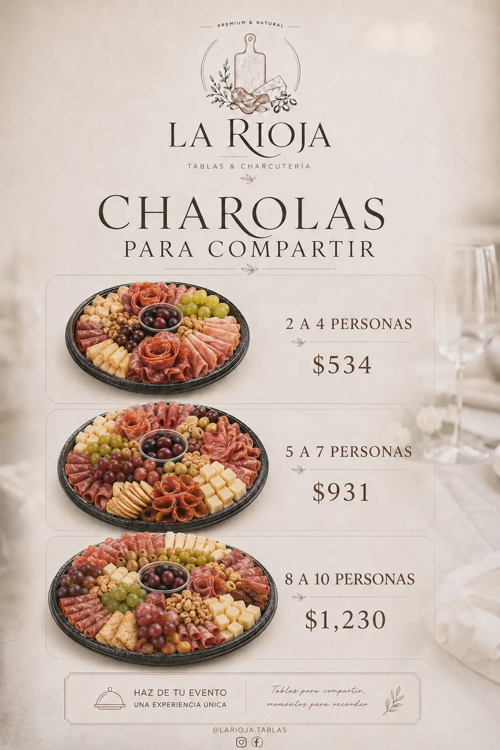 Charolas Desechables