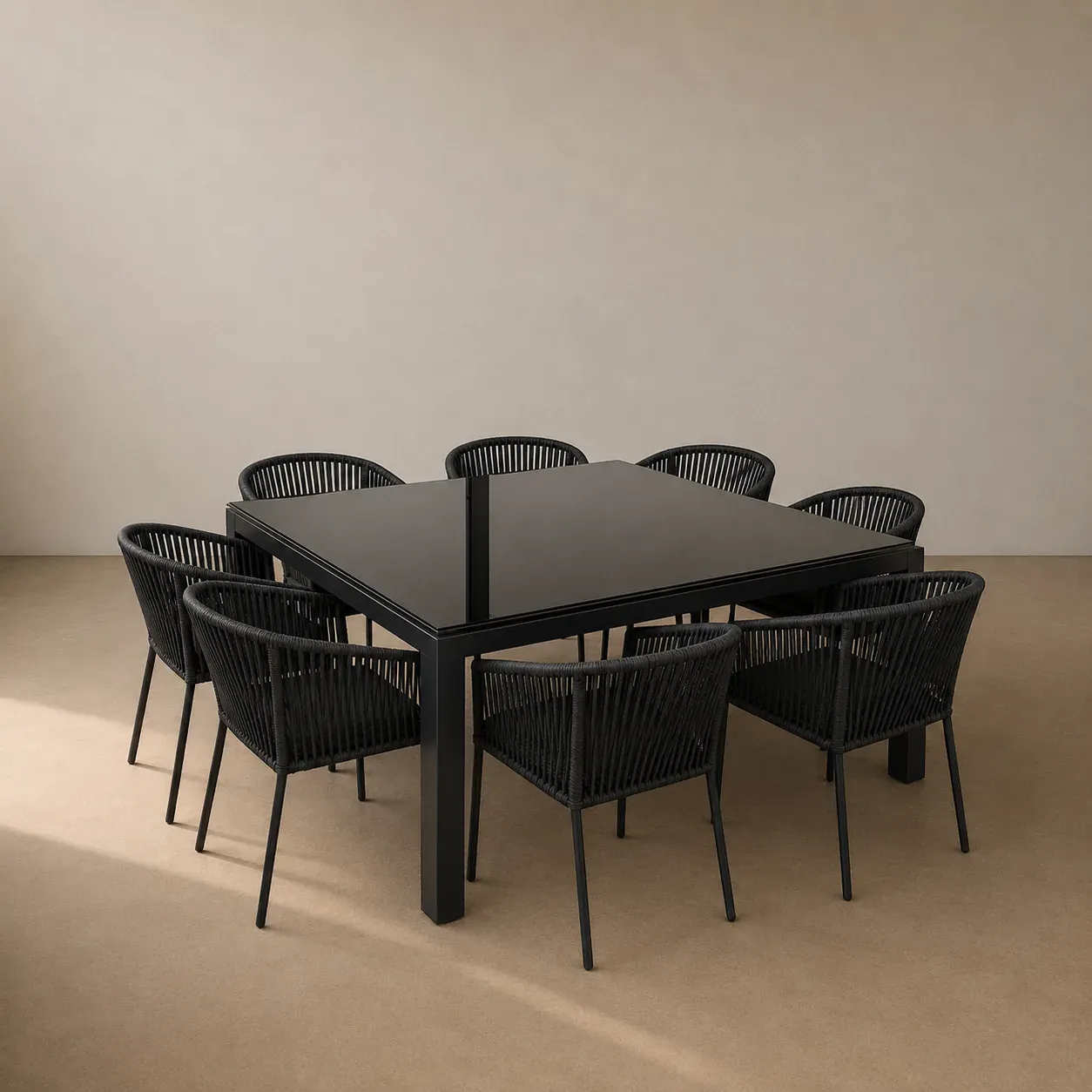 Comedor Luna Cristal (Cuadrado) 4 Personas - Image 1