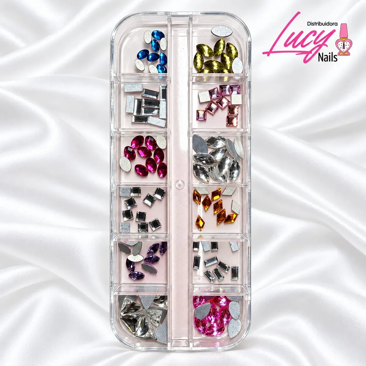 CAJA DE CRISTALES VARIADOS LUCY NAILS