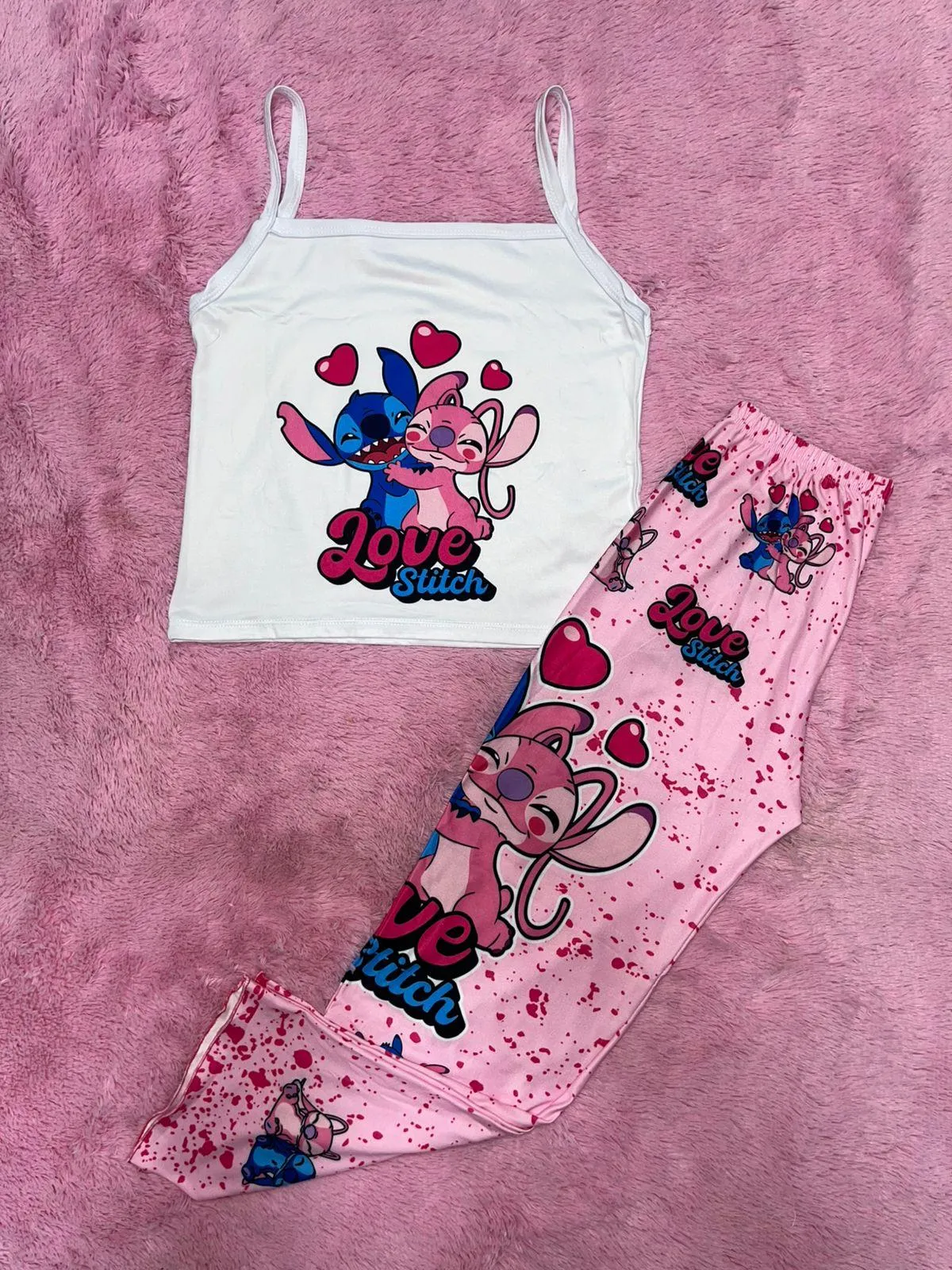Pijama larga tiras