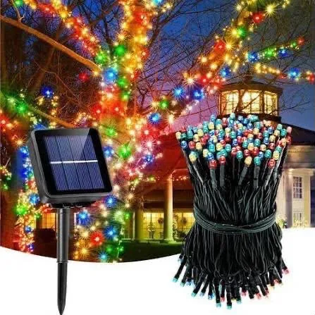 Luces Navideñas con Panel Solar PROMO X 4