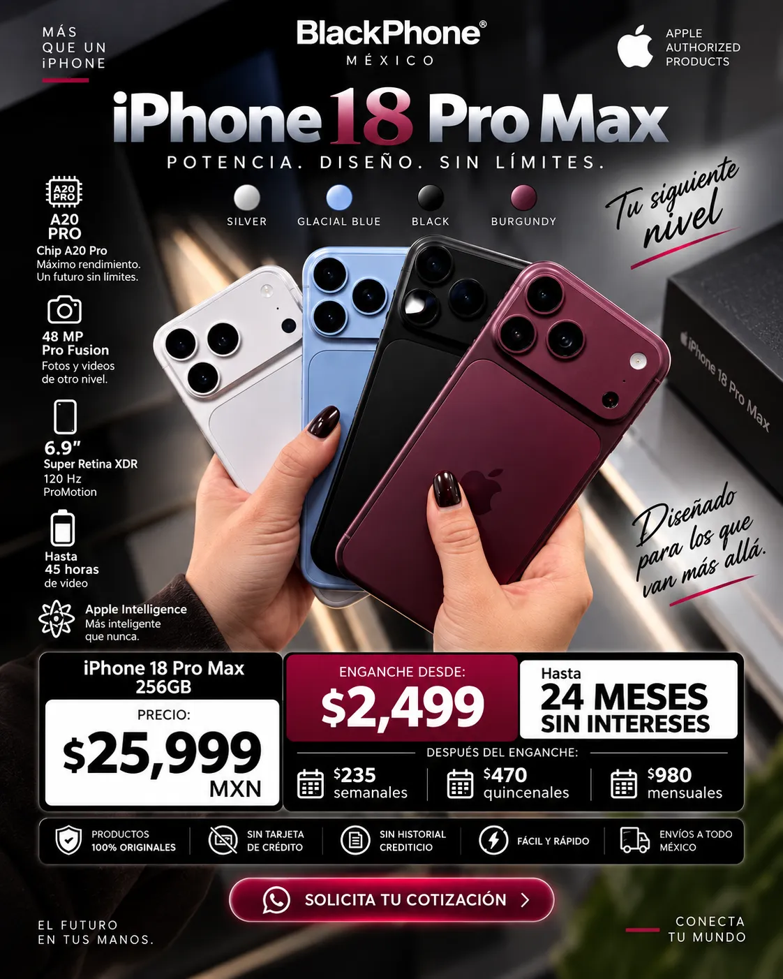 IPHONE 18 PRO MAX • 256GB