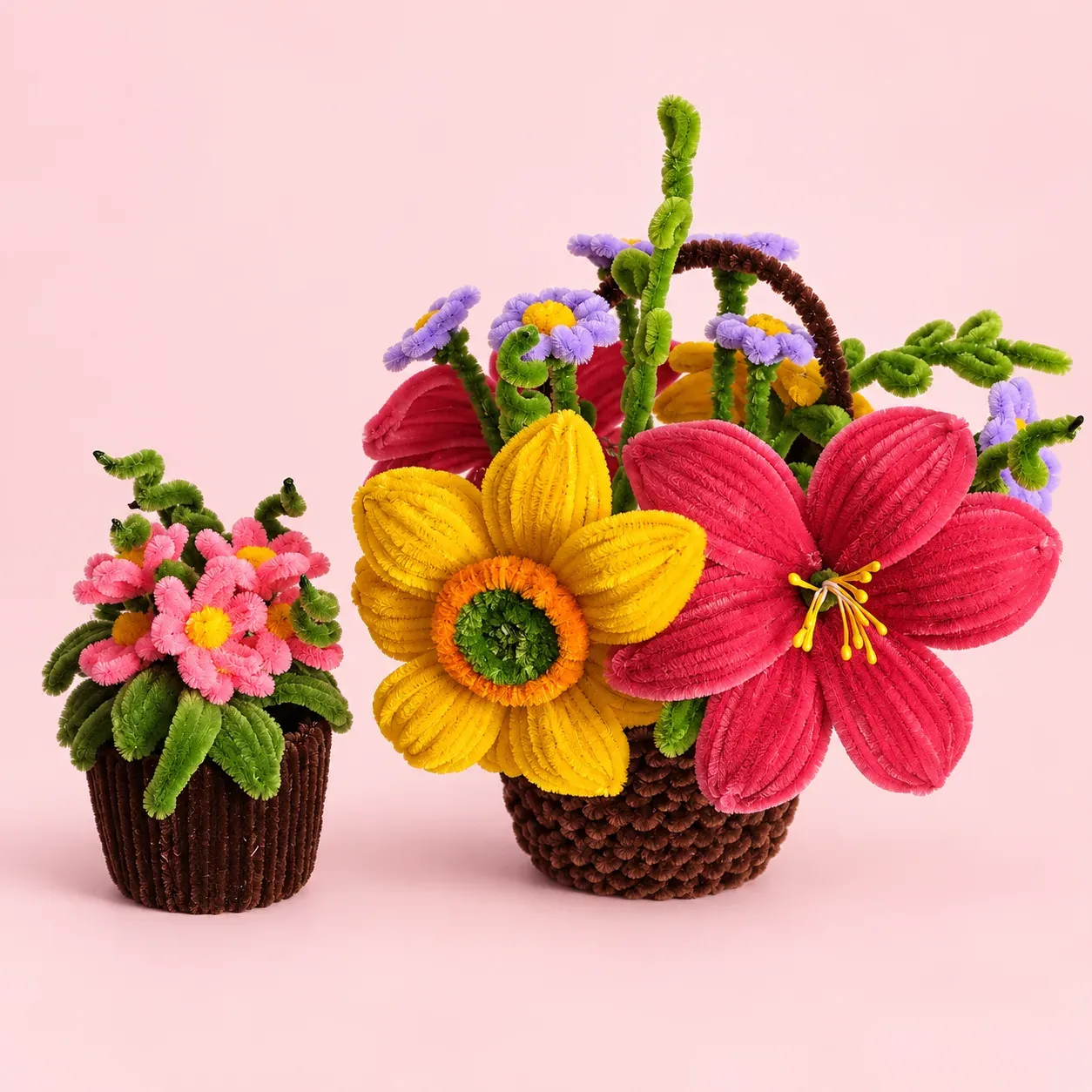 Handmade Floral Basket Arrangements